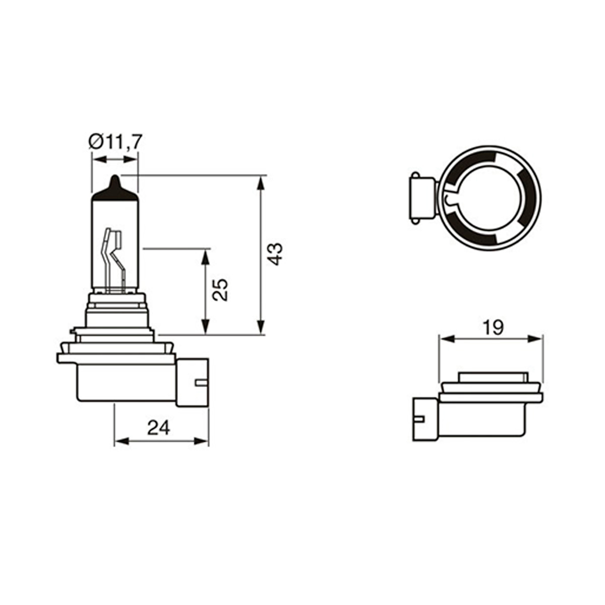 H11 12v 55w St